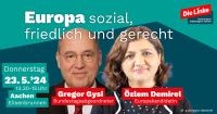 Gregor Gysi und Özlem Demirel in Aachen